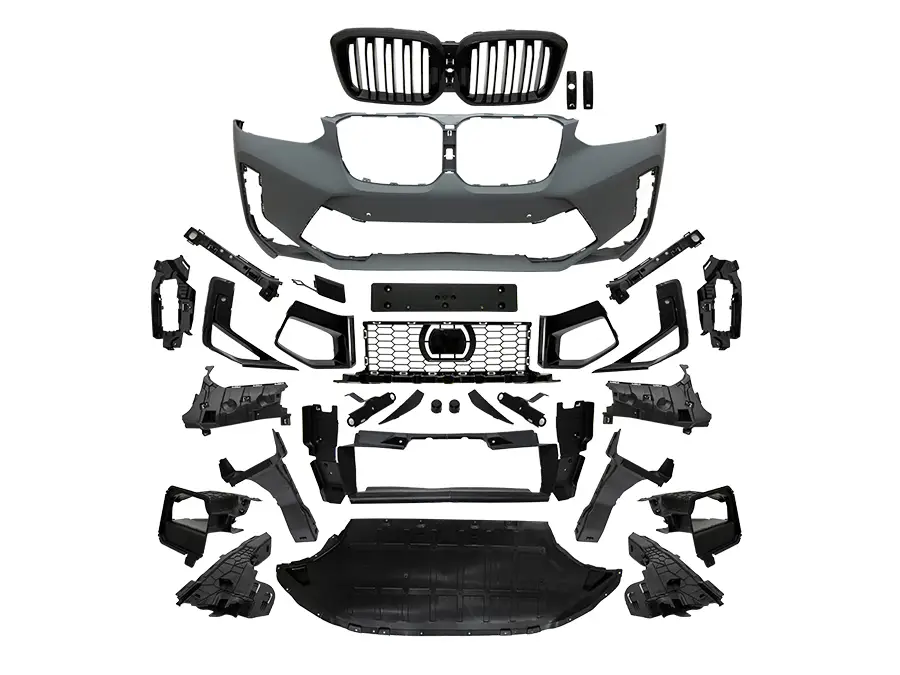 BMW X4 Serisi G02 2018- Komple Tampon Ön; Panj-lu -X4M- 2022- | WENDER BA51117886554S1