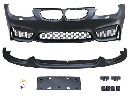 BMW 3 Serisi E92 2005-2013 Komple Tampon Ön Far Yıkamalı (+Lip) | WENDER BA51118043958M4