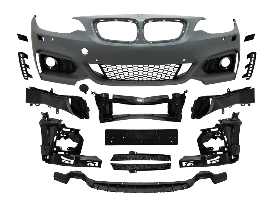 BMW 2 Series F22 2012-2018 Complete Bumper Front; F Wash-, PDCli -M-Tech- 2013-21 | WENDER BA51118057046S1