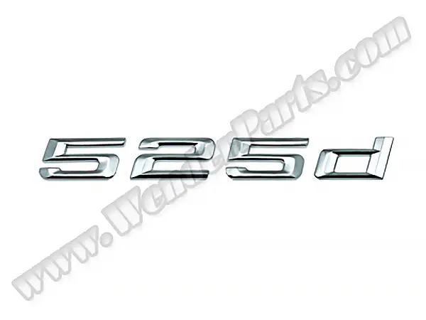 BMW 5 Series E60 Trunk Emblem -525d- | WENDER BA51147039785