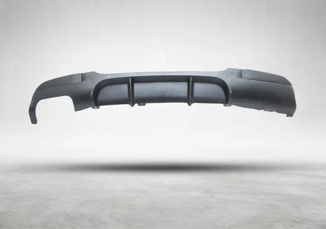 BMW 3 Series E90 2004-2012 Bumper Diffuser Rear; <OO> Exhaust Outlet -///M-Performance- 2005-11 | WENDER BA51192153917