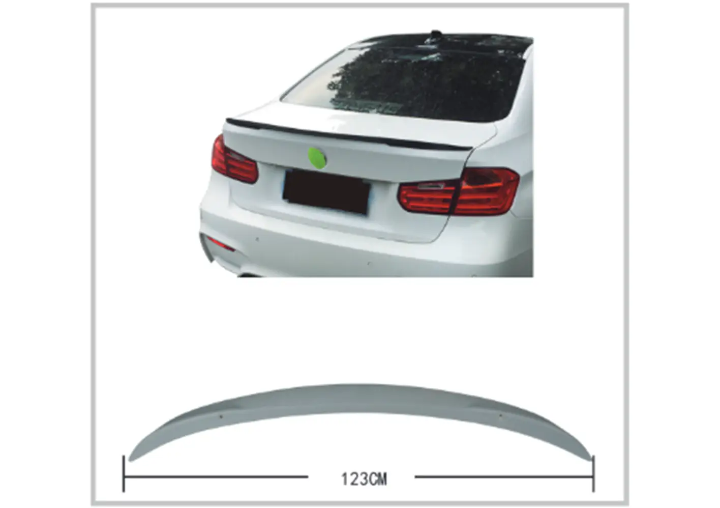 BMW 3 Serisi F30 2012-2018 Bagaj Spoyleri -///M-Performance- | WENDER BA51192349678