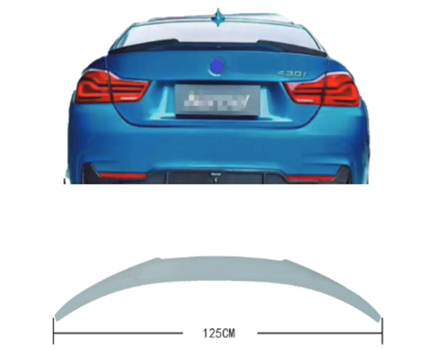 BMW 4 Serisi F32 2013-2018 Bagaj Spoyleri -///M4- | WENDER BA51192350722