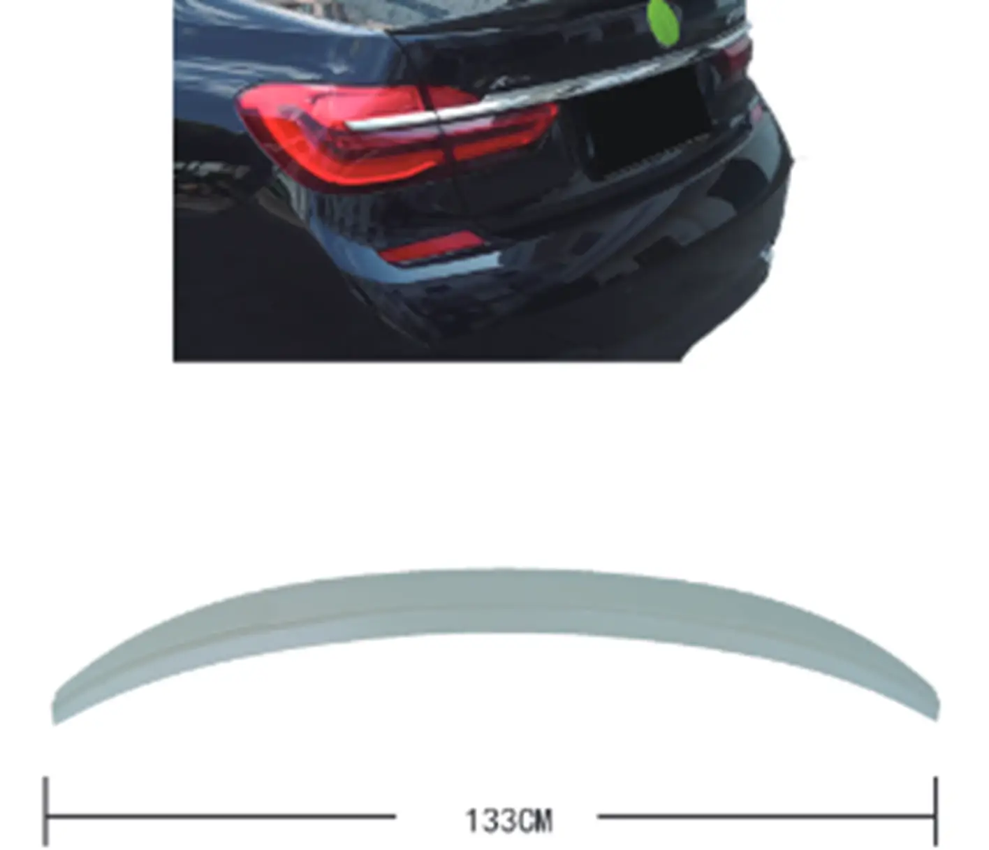 BMW 7 Series G12 Trunk Spoiler -///M-Performance- | WENDER BA51192361307