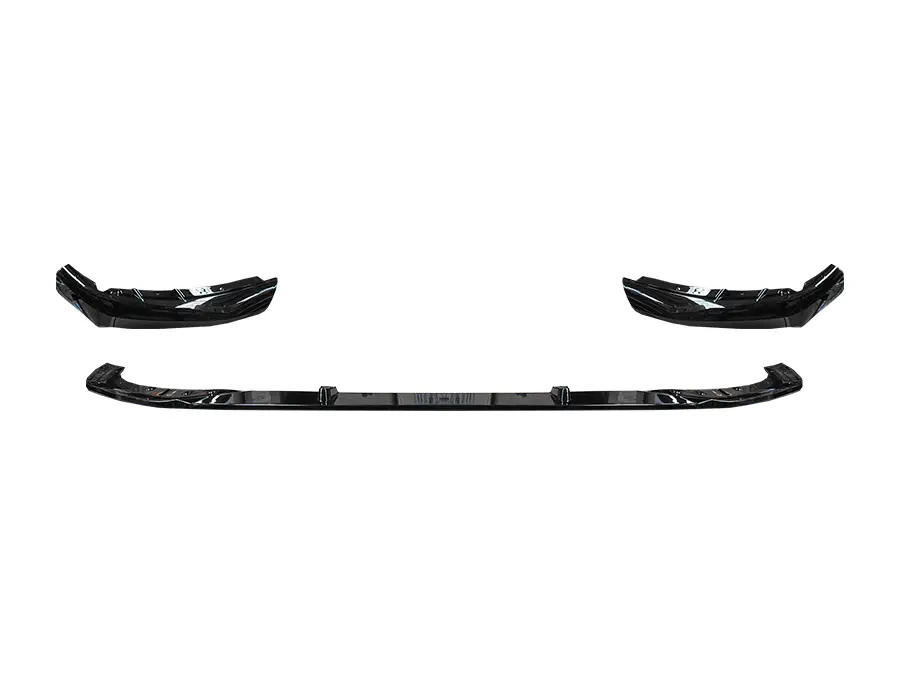 BMW 5 Series G30 2016-2018 Bumper Spoiler Front; Piano-Black (OEM Plastic) -///M-Performance- 2017-20 | WENDER BA51192414139S1