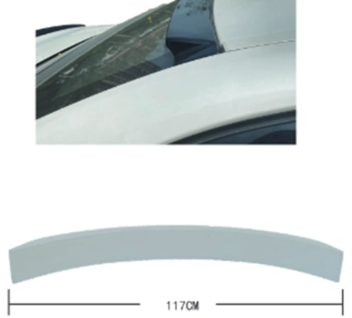 BMW 5 Series G30 2016-2018 Roof Spoiler -///M5- | WENDER BA51192414140