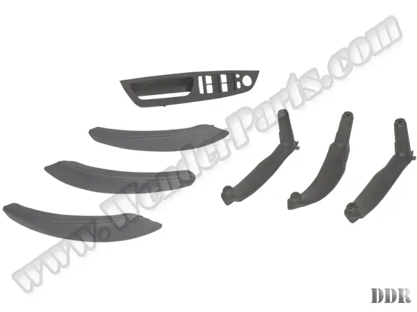 BMW X6 E71 Kapı Tutamak Seti Ön&Arka Gri Deri Kaplamalı | WENDER BA51416975795L7