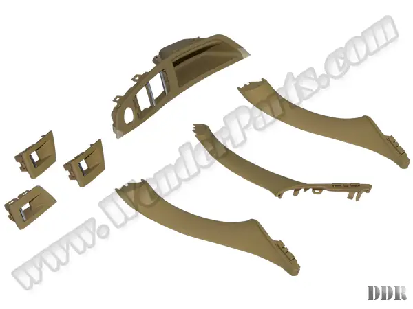 BMW 5 Serisi F10 LCI Kapı Tutamak Seti Ön&Arka Bej | WENDER BA51417225875S7