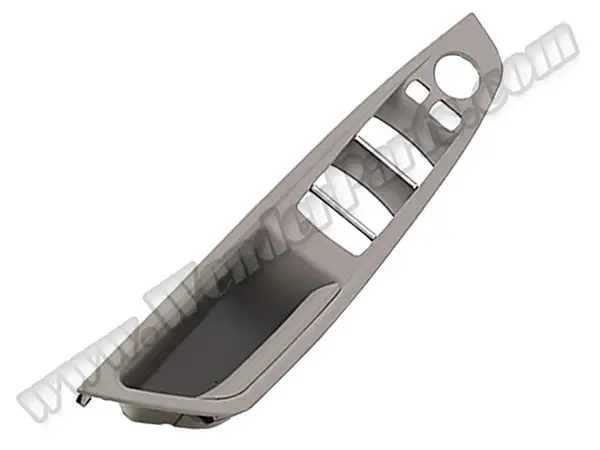 BMW 5 Series F10 LCI Glass Button Frame Front Left Grey | WENDER BA51417225877