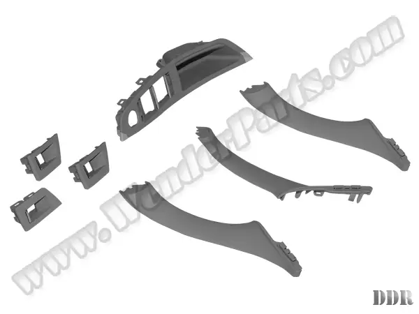 BMW 5 Serisi F10 LCI Kapı Tutamak Seti Ön&Arka Gri | WENDER BA51417225877S7
