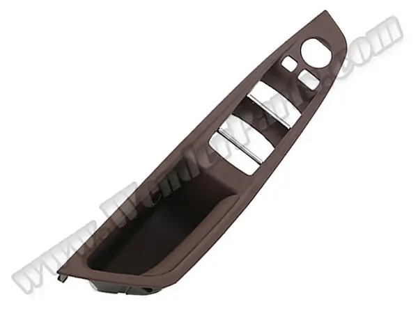 BMW 5 Series F10 LCI Glass Button Frame Front Left Mokka | WENDER BA51417359283