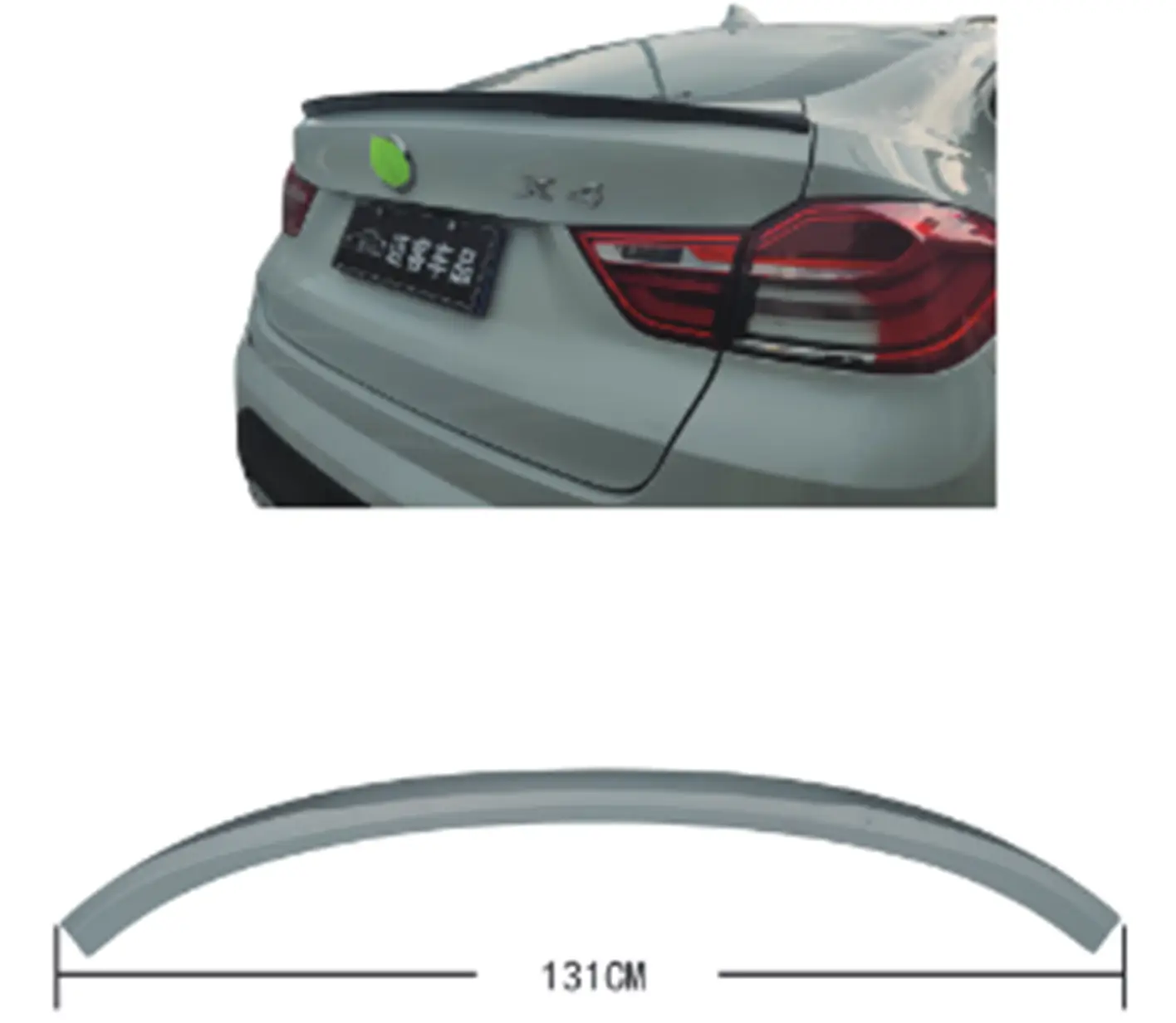 BMW X4 Serisi F26 2013-2018 Bagaj Spoyleri -///M- | WENDER BA51622351254