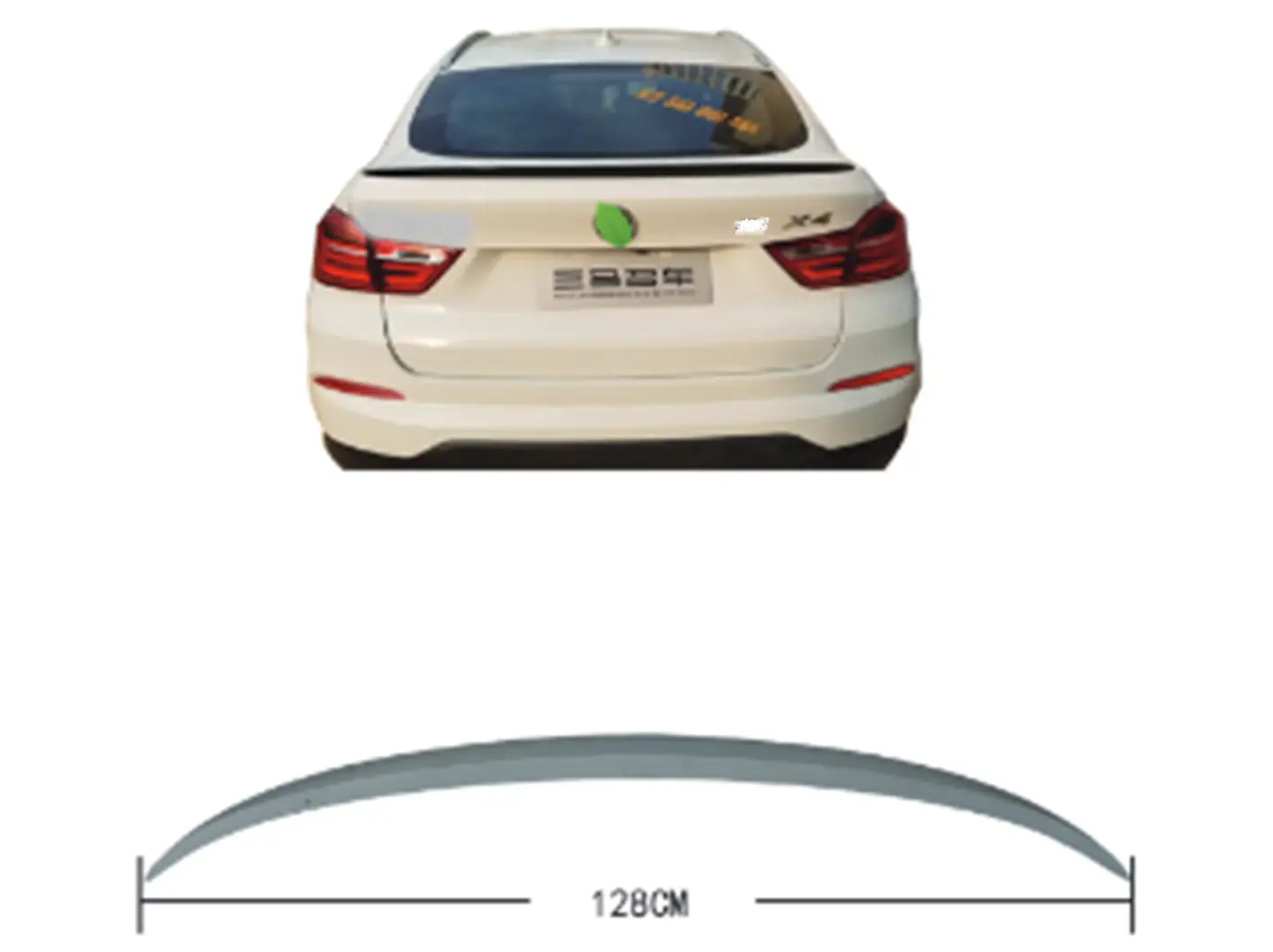 BMW X4 Serisi F26 2013-2018 Bagaj Spoyleri -///M-Performance- | WENDER BA51622351354