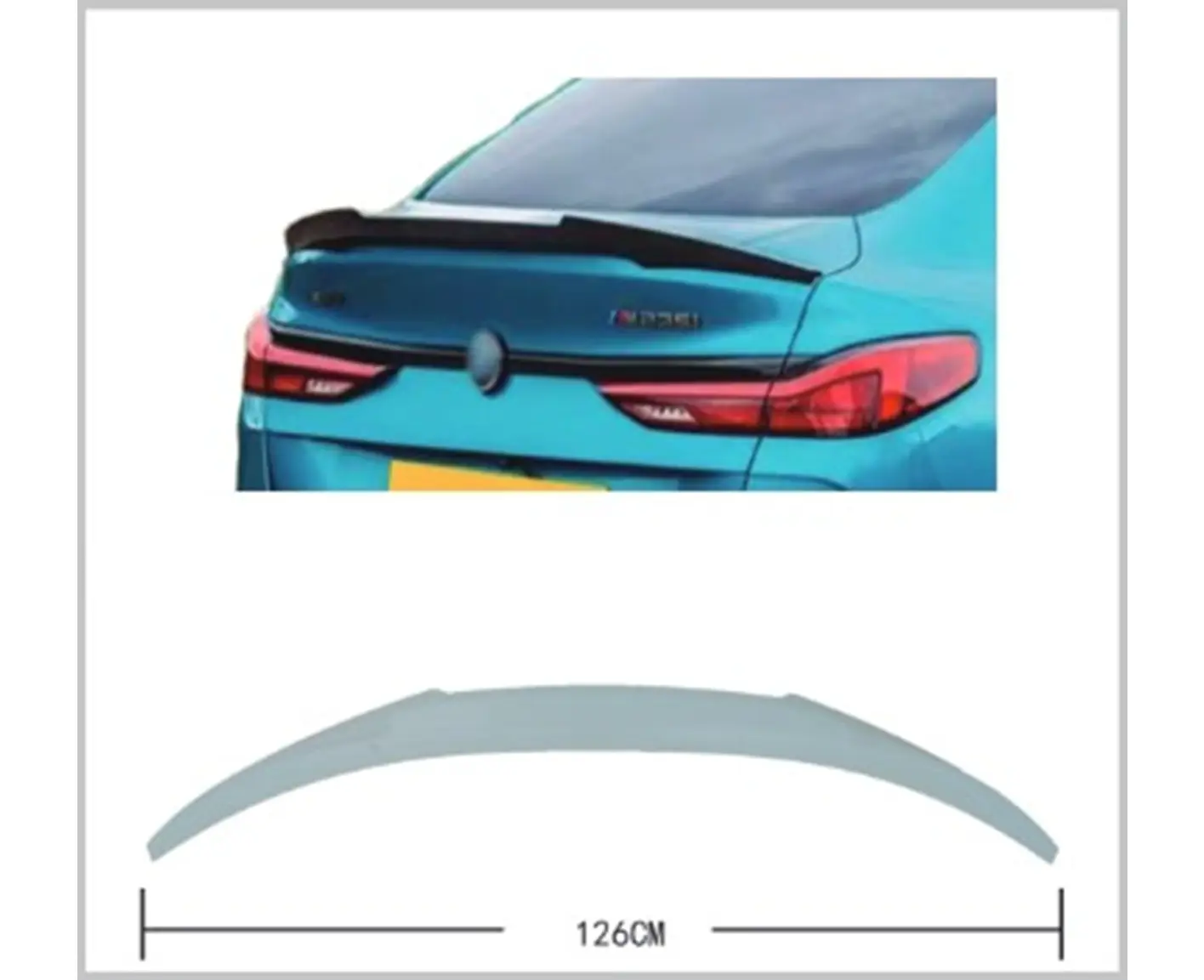 BMW 2 Serisi F44 2020 Bagaj Spoyleri -///M4-STYLE- | WENDER BA51627490395