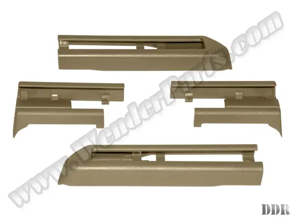 BMW 5 Series F10 Seat Rail Cover Left+Right Beige | WENDER BA52109175065S4