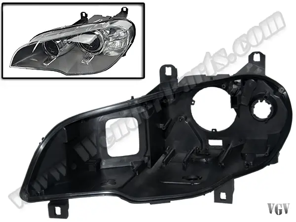 BMW X5 Serisi E70 2007-2013 Far Kasası Sol (Bi-Xenon) 2010-13 | WENDER BA63117240787P2
