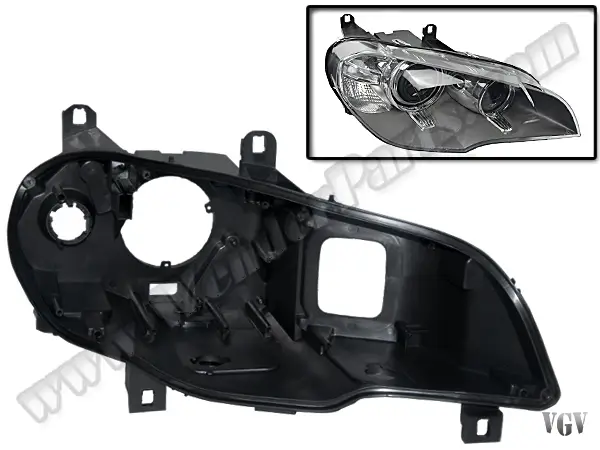 BMW X5 Series E70 2007-2013 Headlight Case Right (Bi-Xenon) | WENDER BA63117240788P2