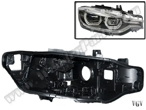 BMW 3 Serisi F30 2012-2018 Far Kasası Sağ (LED Farlı) | WENDER BA63117419634P2