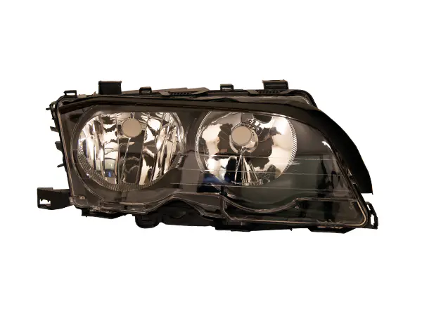 BMW 3 Series E46 Pre-Facelift 1999-2001 Complete Headlight Right (Black) | WENDER BA63126904276