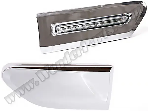 BMW 7 Serisi F01 2009-2015 Çamurluk Sinyali Sol (Beyaz) Krom Çerçeveli 2008-12 | WENDER BA63137203371S1