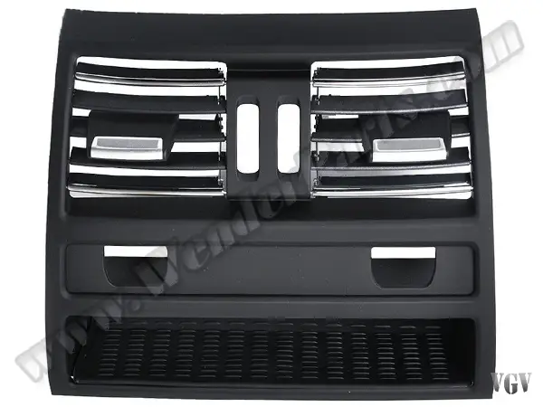 BMW 5 Series F10 LCI A/C Heater Grille Rear Chrome Trim Black Heated Rear Seat | WENDER BA64229158312R1