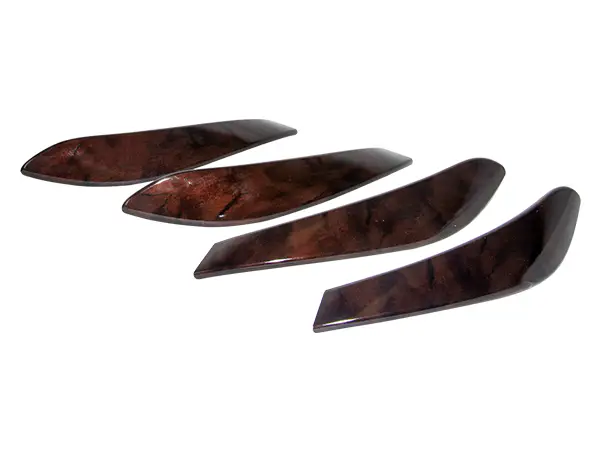 BMW 3 Serisi F30 LCI Kapı Tutamak Kaplama Seti Ön&Arka Ceviz Ağacı | WENDER BA7260079/080S4