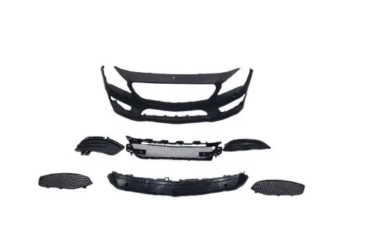 Mercedes W117 Complete Bumper Front; Park Sensor, , Headlight Washer | WENDER MA1178804840S1