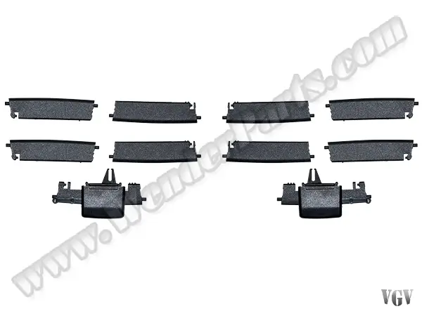 Mercedes ML Serisi W166 Klima/Kalorifer Izgara Tm Tk Set:12ad Arka Siyah | WENDER MA1668300554RK
