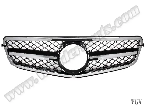 Mercedes C Series W204 2007-2013 Grille Chrome Black Chrome Frame -AMG C63 | WENDER MA2043112