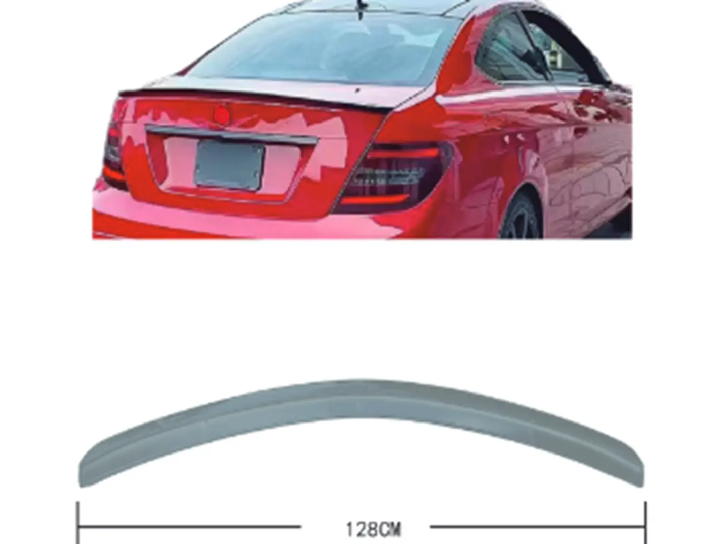 Mercedes C Serisi W204 2007-2013 Bagaj Spoyleri | WENDER MA2047900388