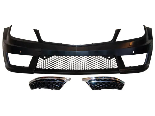 Mercedes C Series W204 2007-2013 Complete Bumper Front; Headlight Washer, Park Sensor | WENDER MA2048808847S1