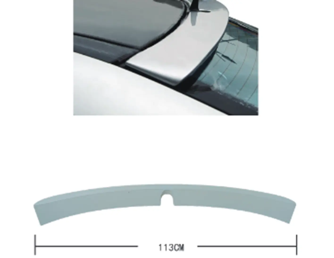 Mercedes E Series W211 2002-2009 Roof Spoiler | WENDER MA2117909800