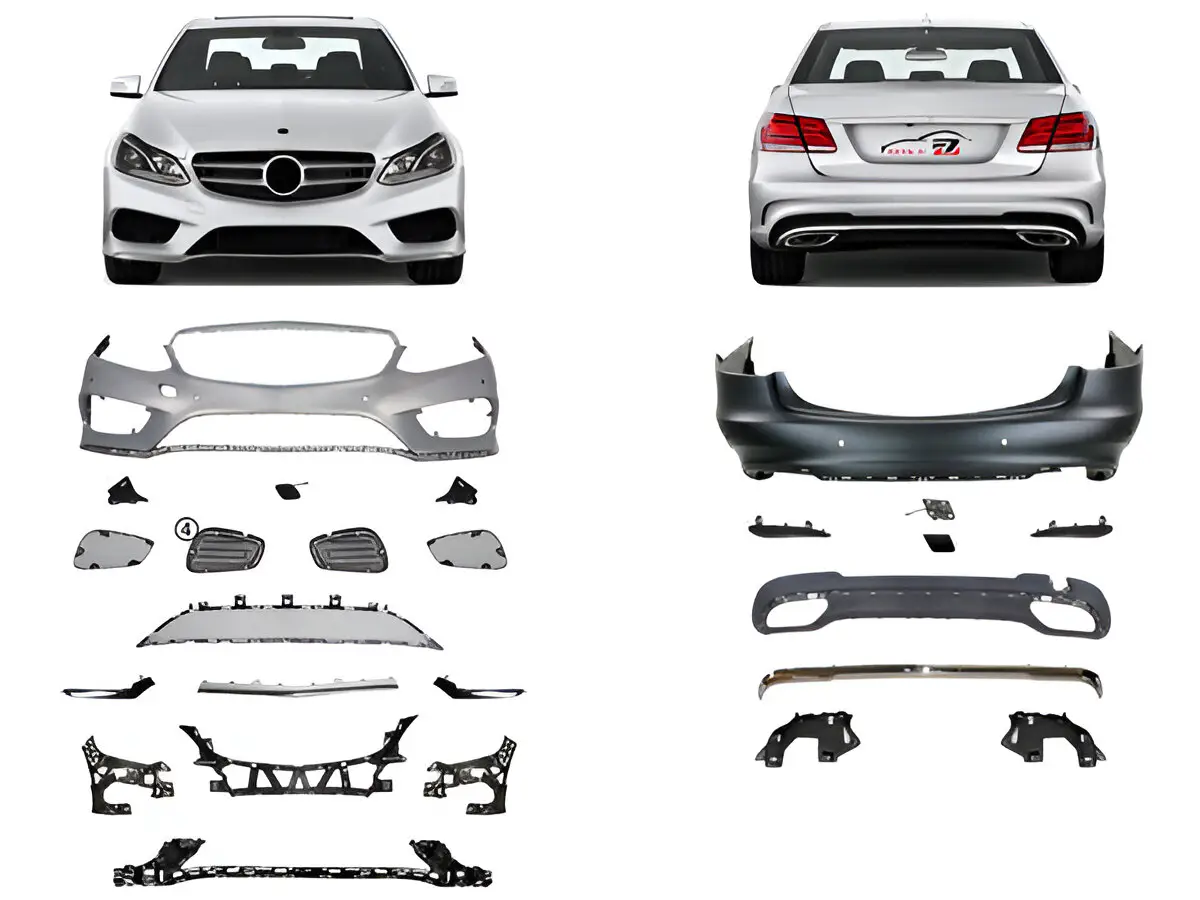 Mercedes E Series W212 2009-2016 Body Kit Park Sensor: Front and Rear, Dual Exhaust Outlet (Single+Single) Exhaust Tip | WENDER MA2122110