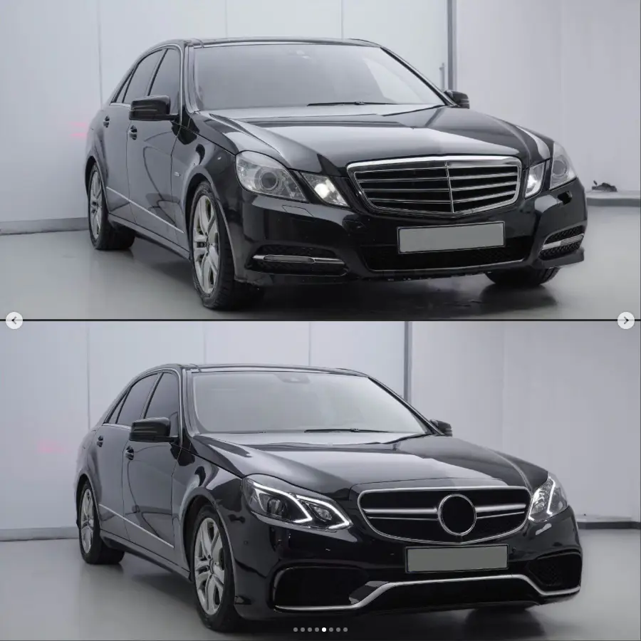 Mercedes E Serisi W212 2009-2016 Komple Gövde Kiti [2009-12 DONUSUM => 2013-16] Park Sensörlü: Ön ve Arka, Dörtlü Egzoz Çıkışlı Egzoz Uçlu, Marşpiyelli, Panjururlu, Kaput/Çamurluk, Far/Stop | WENDER MA2122201