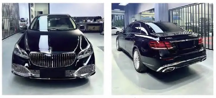 Mercedes E Serisi W212 2009-2016 Komple Gövde Kiti [2009-12 DONUSUM => 2013-16] Park Sensörlü: Arka, Çift Egzoz Çıkışlı (Tek+Tek) Egzoz Uçlu, Panjururlu, Far/Stop, Kaput | WENDER MA2122210