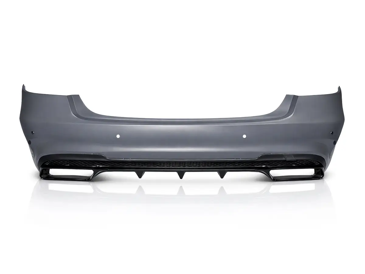 Mercedes E Serisi W212 2009-2016 Komple Tampon Arka, Park Sensörlü, Dörtlü Egzoz Çıkışlı | WENDER MA2128853538S2