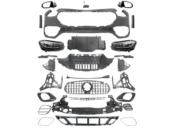 Mercedes S Serisi W221 2006-2013 Komple Gövde Kiti [DONUSUM => W223] Dörtlü Egzoz Çıkışlı Egzoz Uçlu, Panjururlu, Kaput/Çamurluk/Bagaj Kap., Far/Stop, Aynalar | WENDER MA2212213