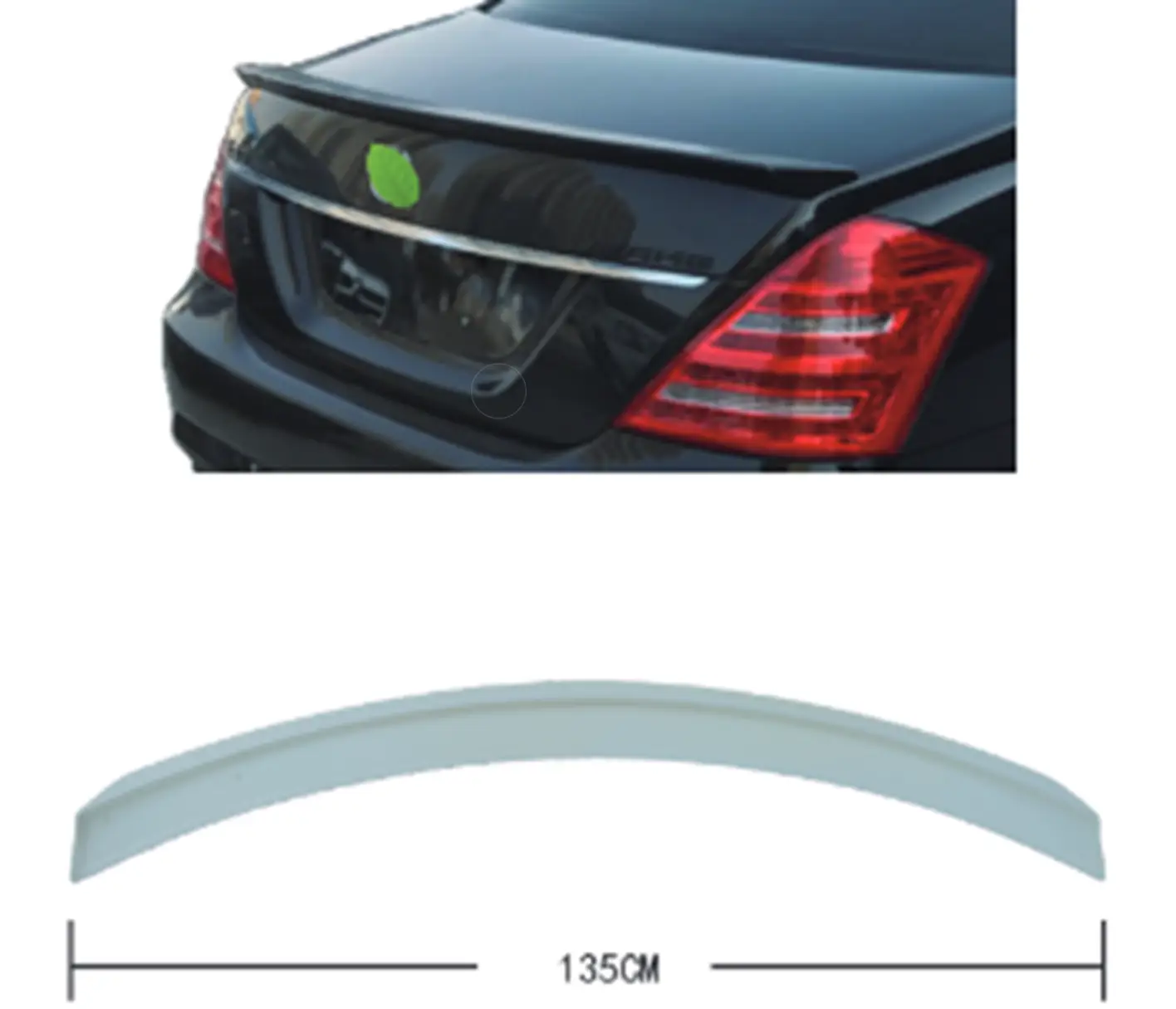 Mercedes S Series W221 2006-2013 Trunk Spoiler | WENDER MA2217900388