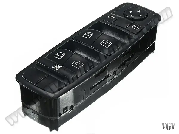 Mercedes ML Series W164 Glass Button Front Left Black | WENDER MA2518300090BK