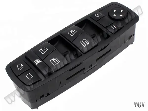 Mercedes GL Series X164 Glass Button Front Left Black | WENDER MA2518300190BK