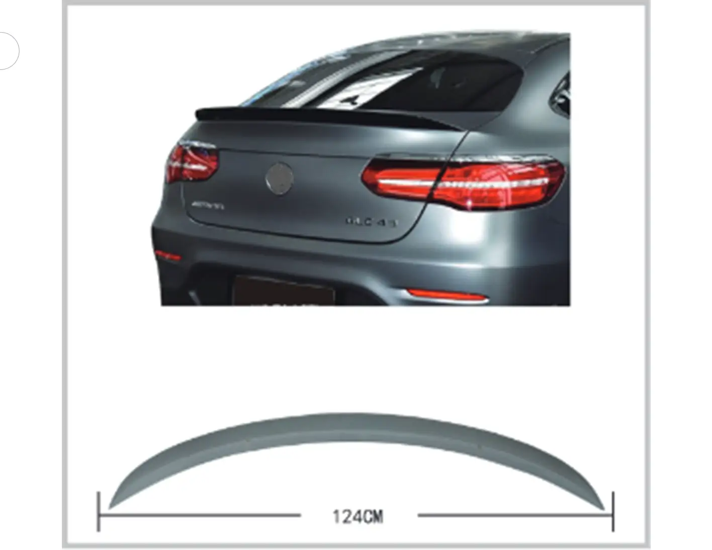 Mercedes GLC Serisi X253 2015- Bagaj Spoyleri | WENDER MA2537900000