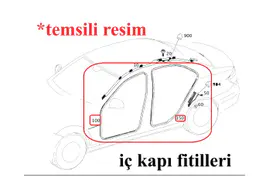 Mercedes B Serisi W246 Kapı Fitili Kadifeli