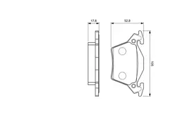 Mercedes W639 Vito 2.1i Fren Balatası Arka | BOSCH 0986460002
