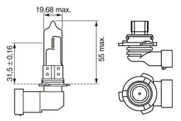 BMW E66 7 Serisi Sis Farı Ampulü | BOSCH 1987302153