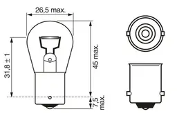 BMW F31 3 Serisi Fren Lambası Ampulü | BOSCH 1987302280