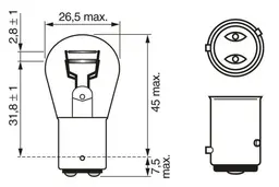 Mercedes W208 CLK Serisi Arka Lambası Ampulü | BOSCH 1987302813