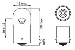 Mercedes W208 CLK Serisi Arka Lambası Ampulü | BOSCH 1987302815