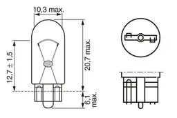 BMW E66 7 Serisi Yan Sinyal Lambası Ampulü | BOSCH 1987302820