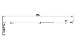 BMW E46 316i Fren Balata Fişi Ön | BOSCH 1987474943