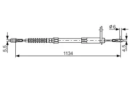 Mercedes W140 S 300 Turbodiesel Sol Fren Kablosu | BOSCH 1987477749